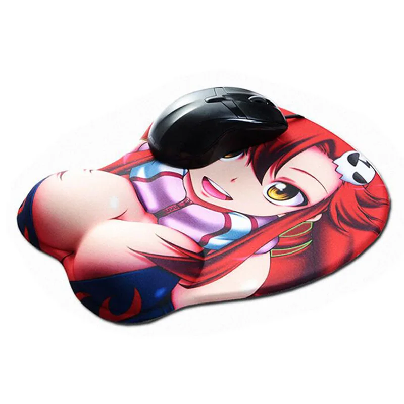 Коврик для мыши Gurren Lagann Yoko с большой мягкой грудью 3D коврик игровой сексуальным