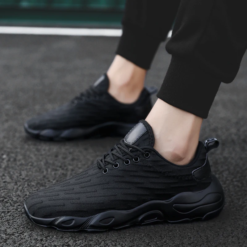 2018 New Mesh Lace-Up Shoes Men Fashion Summer Breathable Sneakers Mans Spring Autumn Height Increasing Casual Footwear for | Обувь