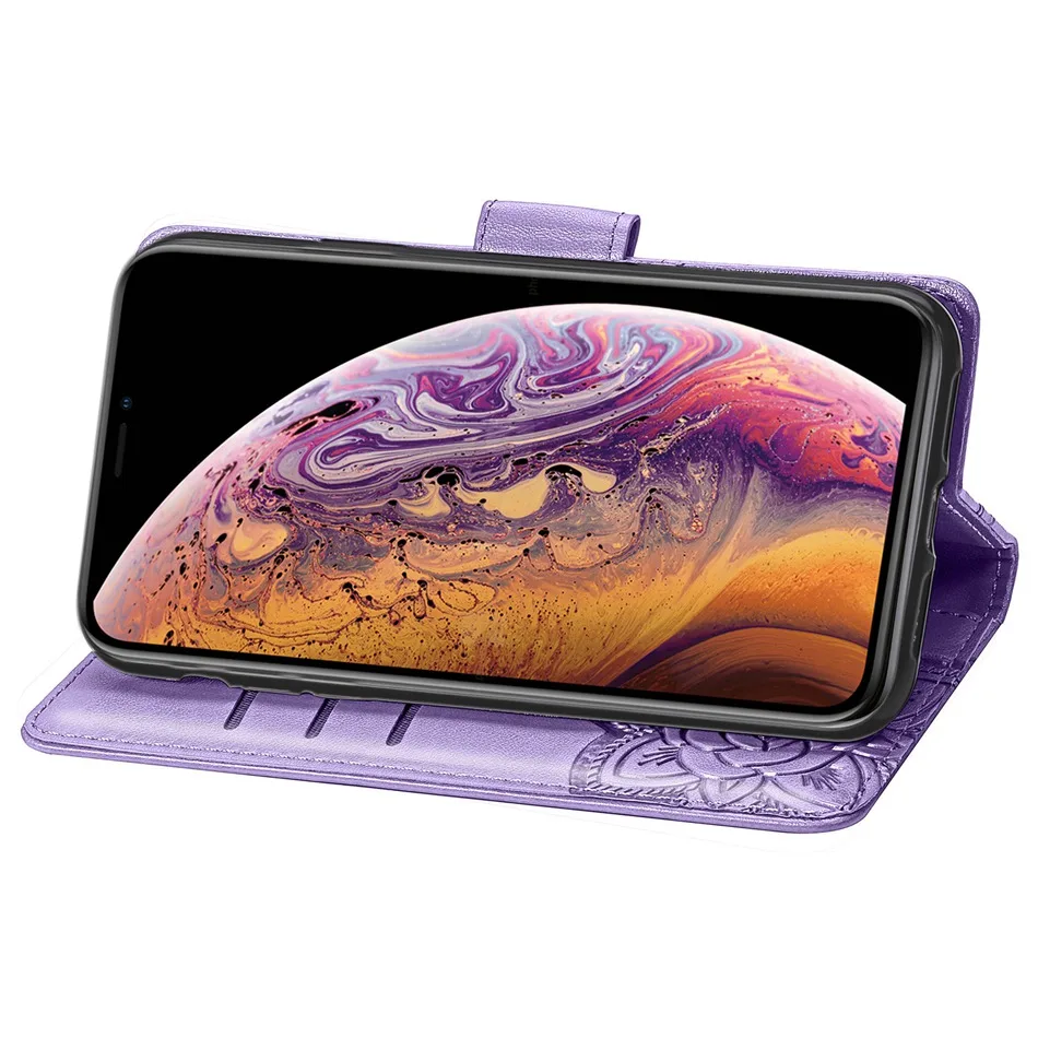 Кожаный чехол-кошелек с откидной крышкой для iPhone 11 Pro XS MAX XR X 8 7 6 6S Plus задняя крышка