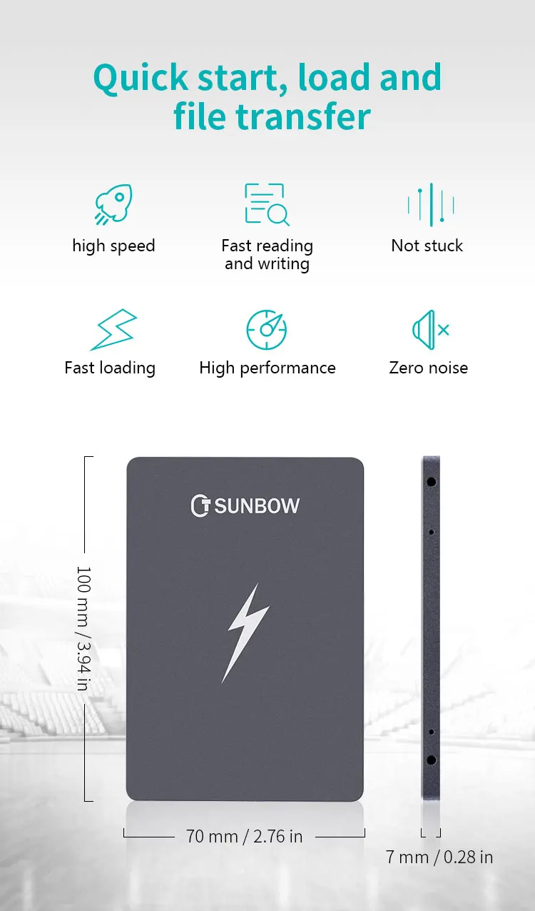 TCSUNBOW твердотельный внутренний жесткий диск 120 ГБ SSD для компьютера