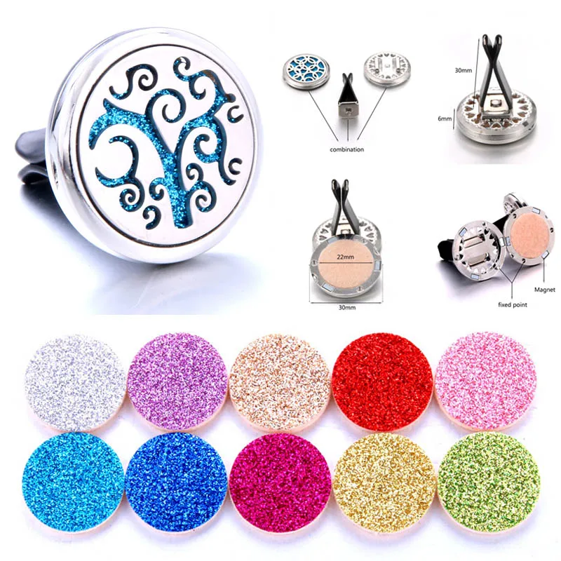 Новый съемный автомобильный воздушный диффузор из нержавеющей стали для эфирных