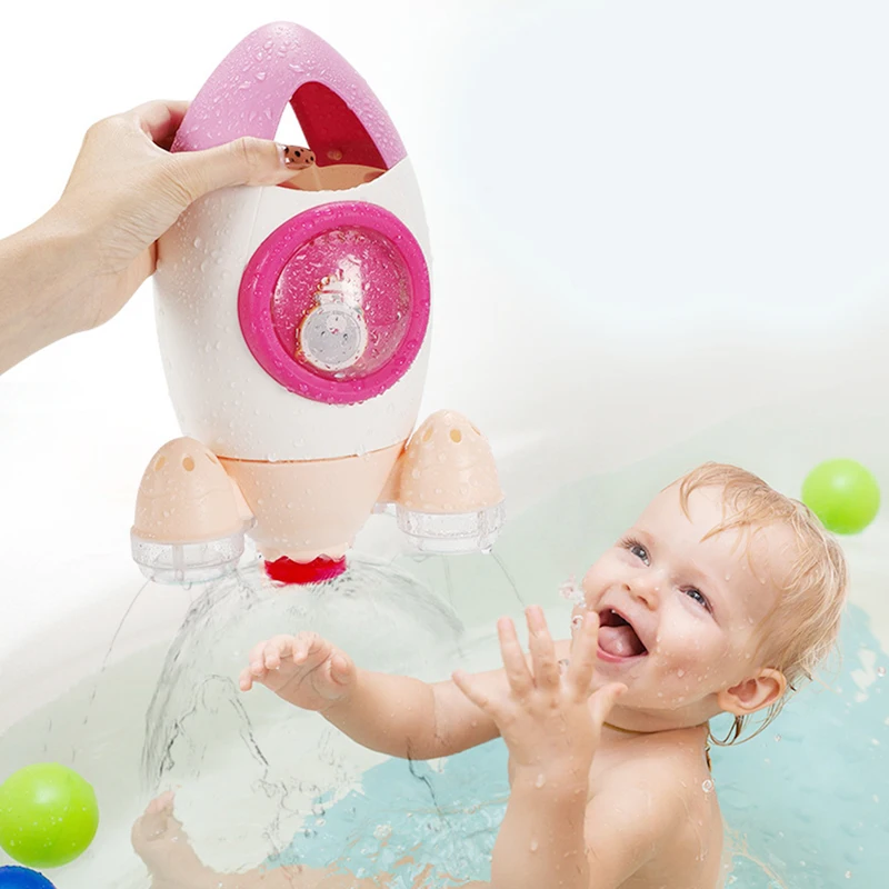 Детские Игрушки для ванны прекрасный пластиковый динозавр в форме ракеты