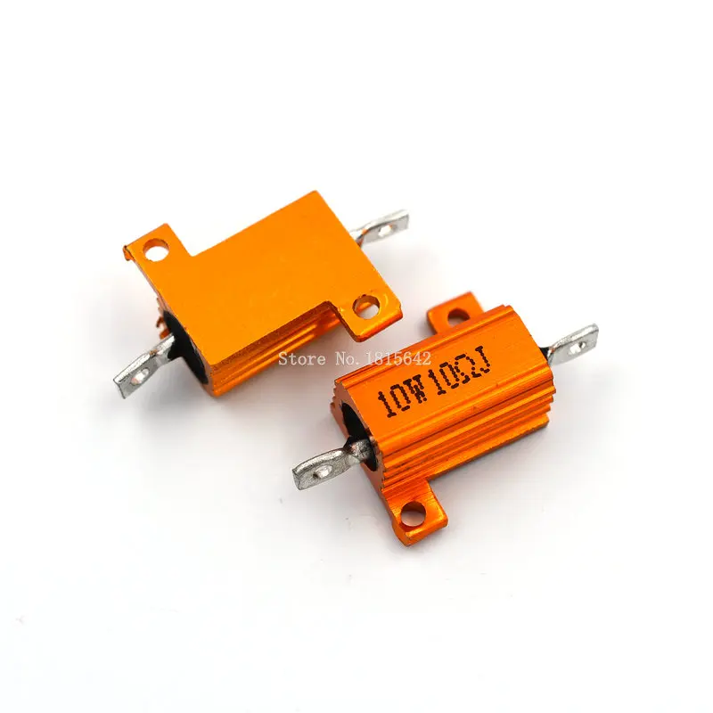 2 шт. RX24 10 Вт 10R 10RJ проволочный резистор металлический корпус алюминиевый