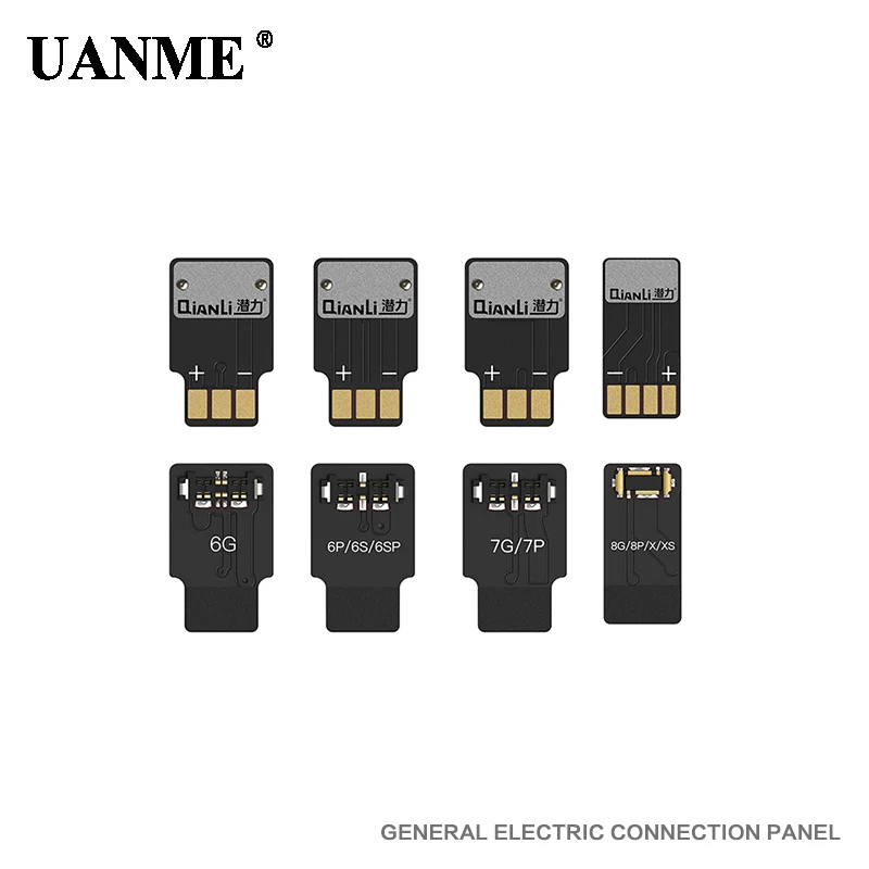 4PCS a Set UANME батарея Соединительная пластина 6 6p 6s 6s p 7 7p 8 8p X XS Ремонт мощность Пряжка для шнура 4 шт./1 посылка - Цвет: 4PCS a Set