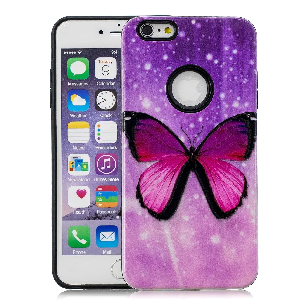 Для iPhone ifone SE 5 5S 6 S 7 8 10 X 3D рельеф Мягкие TPU Жесткий ПК 2in1 телефон оболочки HD