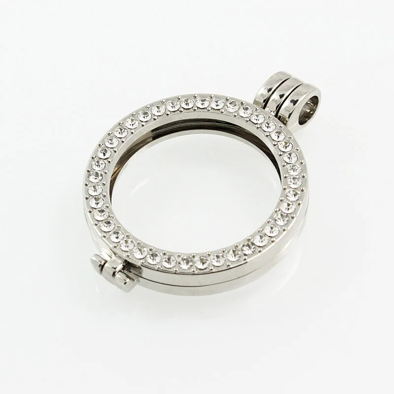 Новинка! 10 шт.! 35 мм монетница кулон моя монета рамка Полный Стразы медальон