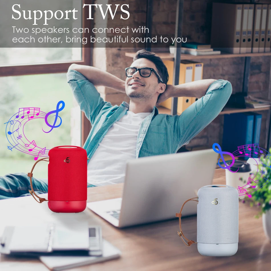 10 Вт портативный Bluetooth динамик громкой связи TWS беспроводной звуковая коробка 3d
