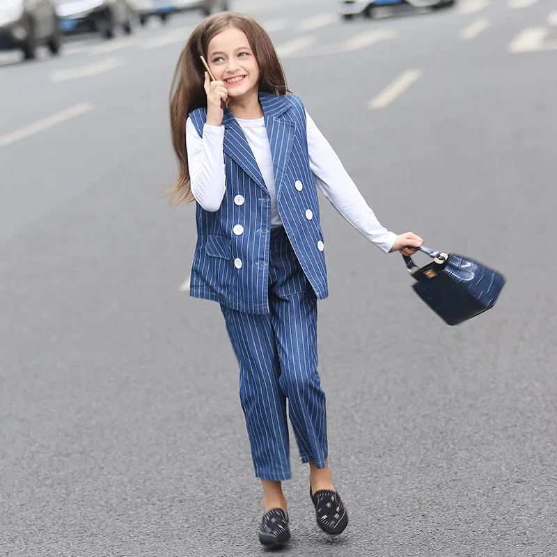 2016 Нейтральный Костюм Дизайн 2 х частей Девочки Подростки Девушки Комплектов