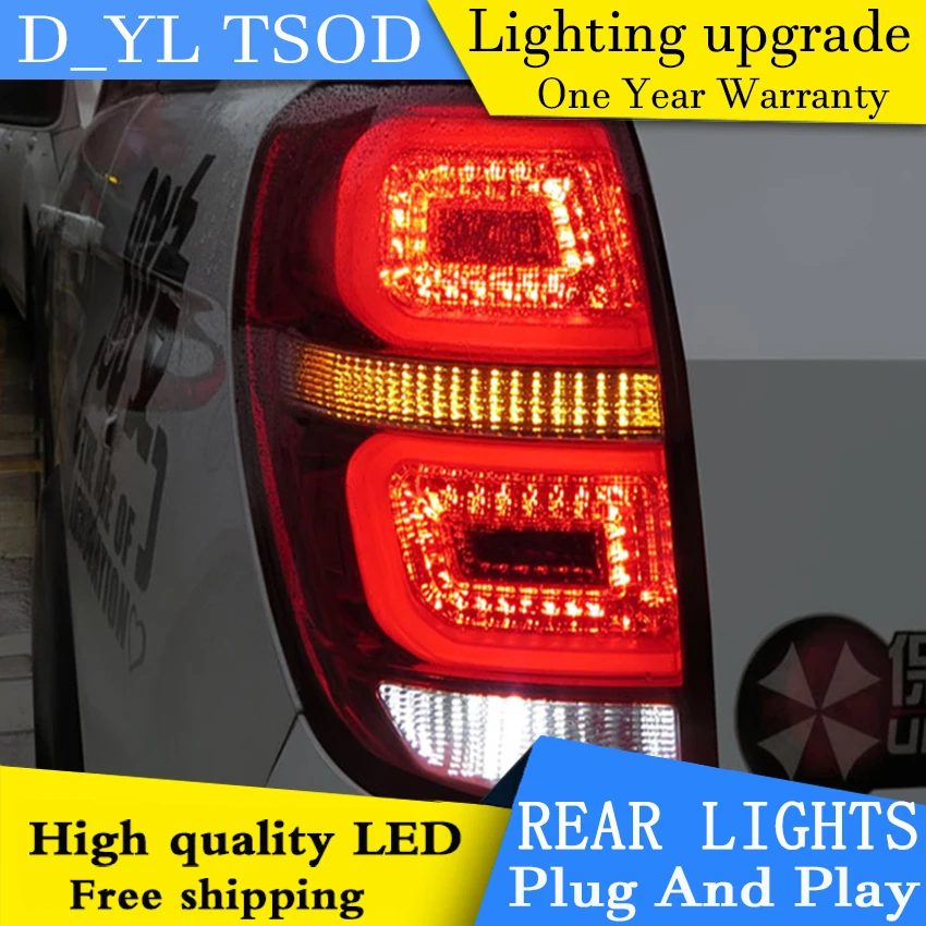 D-YL Car Styling Accessories for Chevrolet Captiva LED Taillights 2008-2014 Tail Light Rear Lamp DRL+Brake+Park+Signal | Автомобили и