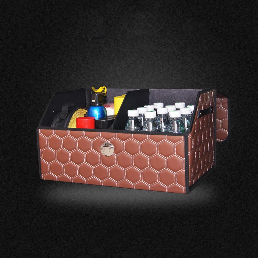 Аксессуары для интерьера складывающаяся кожаная складная коробка хранения