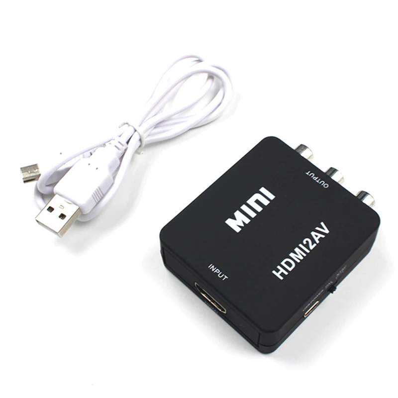 HDMI FemaleTo 3 RCA Plug видео аудио кабель AV адаптер конвертер разъем Вход Выход Mini-USB |