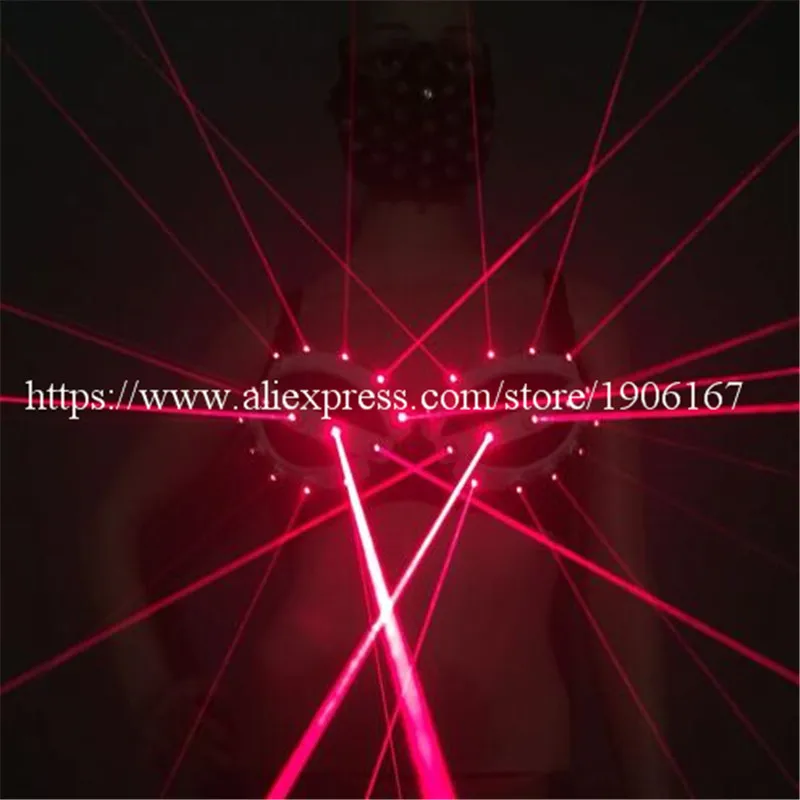 5 комплектов 2016 новейший красный лазерный женский бюстгальтер laserwoam шоу костюмы