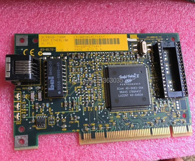 Адаптер сетевой 3C905B TXNM 03 0172 110 LAN Ethernet PCI|Карты видео- и ТВ-тюнеров| |