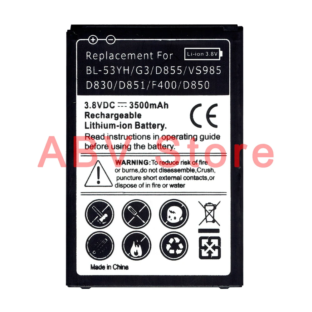 G3 Батарея высокого качества Замена BL 53YH для LG D855 F400S/K/L 53YF D830 D850 VS985 2018