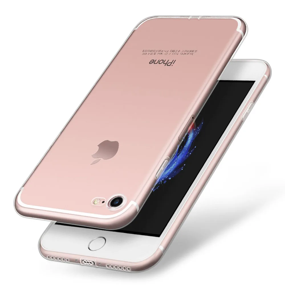 Soft TPU Silicone Transparent Clear Case Anti Scratch/Dust/Shock Ultra Thin Back Skin Bag Phone Cover For Iphone 8 7 Plus X @ |