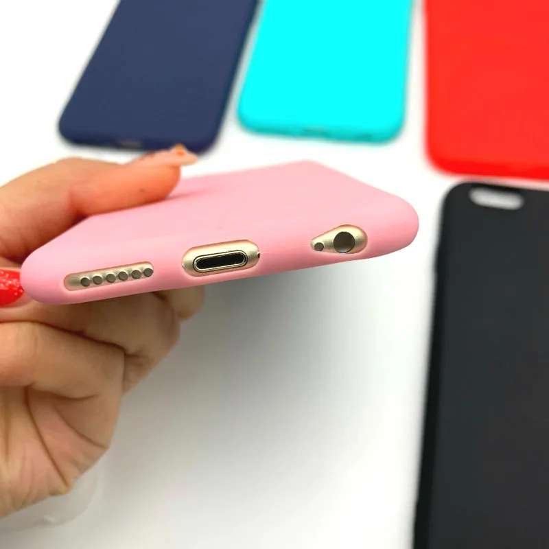 Xindipan мягкая задняя крышка из ТПУ для iphone 6 чехол ярких цветов матовые простые