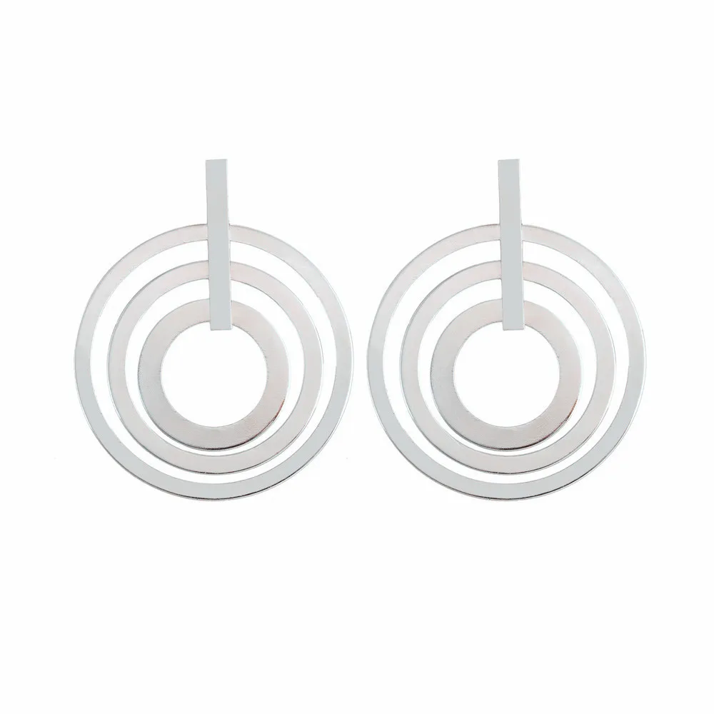Новые модные ювелирные изделия трендовые женские 3 круглые серьги Boucle D'oreille Brincos