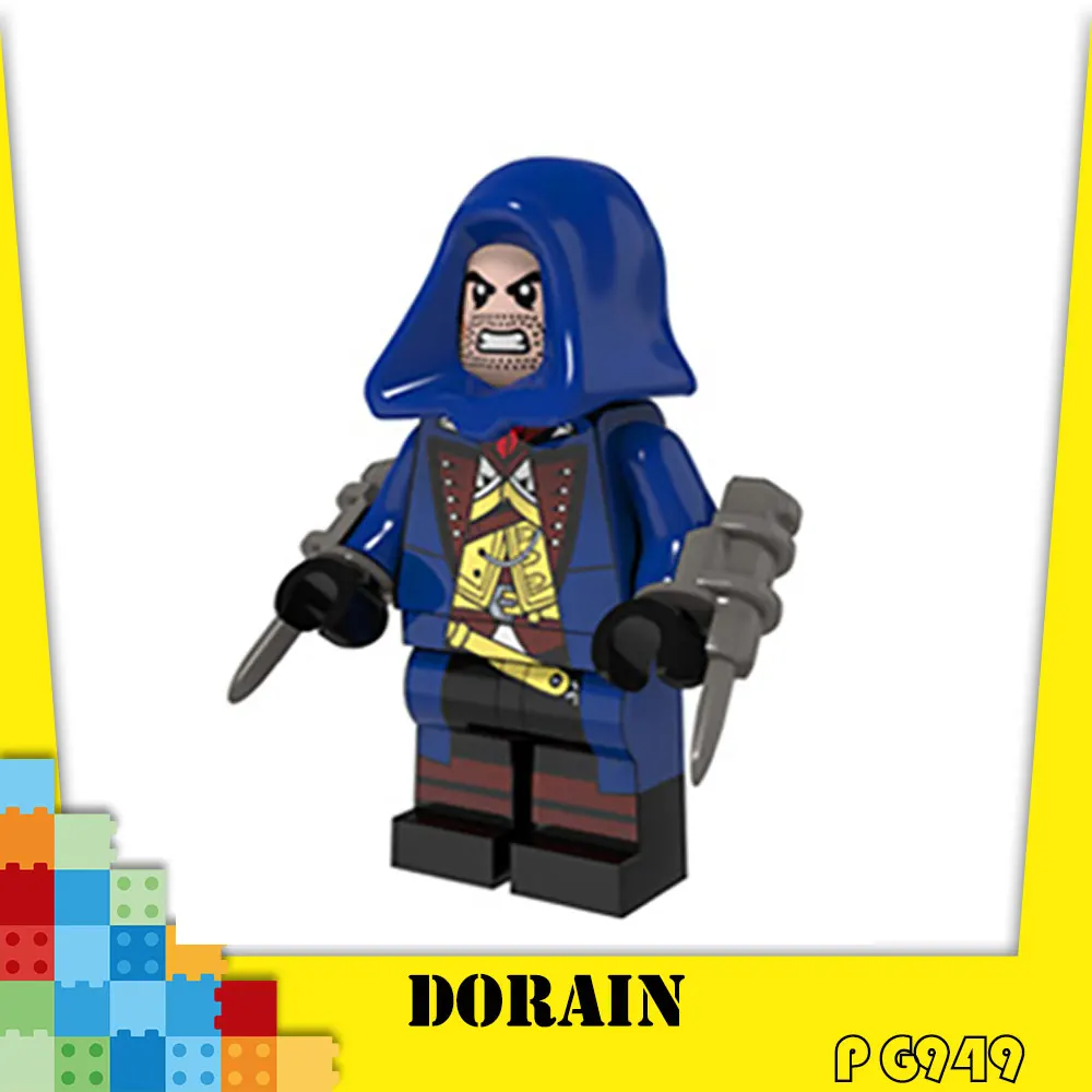 Одна распродажа ASSASSIN Ezio Auditore Da фигурки для конструктора Кирпичи игрушки Дети