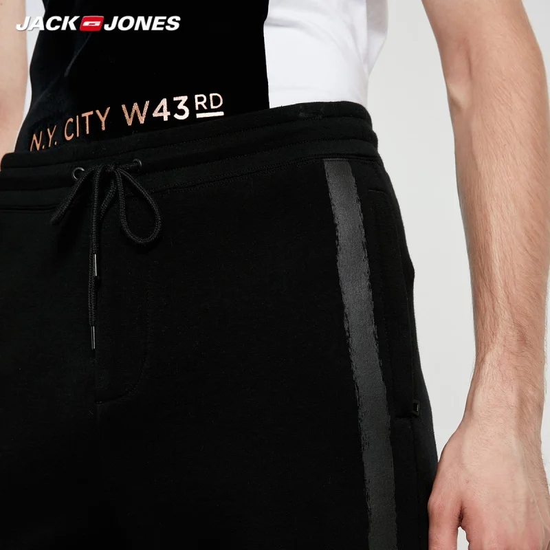 JackJones мужские хлопковые штаны для бега спортивные повседневные с завязкой