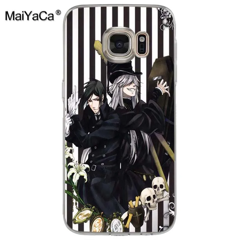 Чехол для телефона MaiYaCa Black Butler с аниме принтом samsung galaxy s7 edge s6 plus s5 s4 s8 | Мобильные