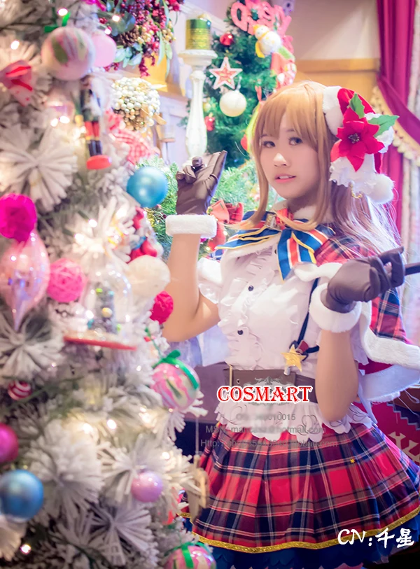 Аниме Love Live Sunshine!Aqours Kunikida Hanamaru Косплей Костюм Рождественский альбом Униформа