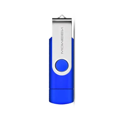 Blue Moweek флеш-накопитель otg usb флеш-накопитель 4 ГБ 8 ГБ 16 ГБ 32 ГБ 64 ГБ для мобильного телефона android usb 2,0 флеш-накопитель usb флешка - Цвет: Blue