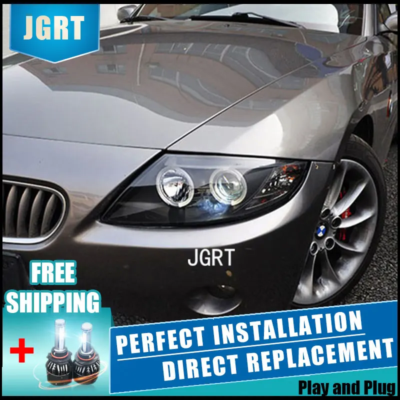 Автомобильный стайлинг фары в сборе 2004 2007 для BMW Z4 doublue ангельские глазки