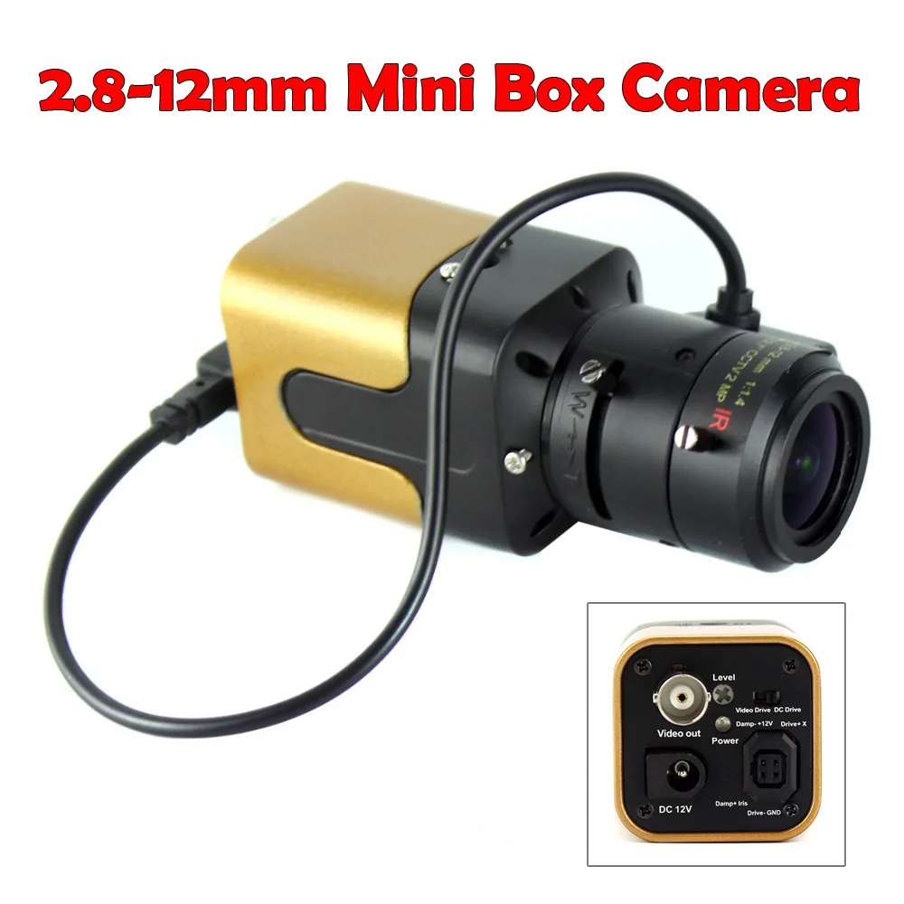 2.0MP 1080 P HD-AHD/TVI/CVI 2 8 ~ 12/9 22 мм зум объектив с автоматической диафрагмой CCTV коробка