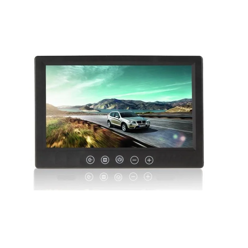 9 inch digital Color TFT LCD with 2 Video input lcd for reversing parking backup rear view camera |