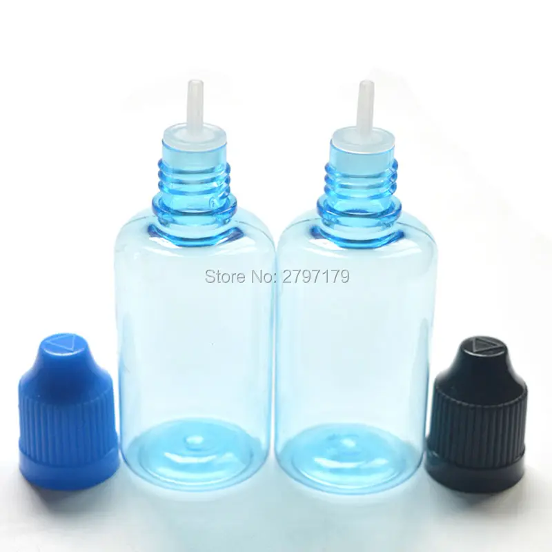 1 шт. E-liquid 30 мл PET пластиковая синяя бутылка с защитой от детей и длинным
