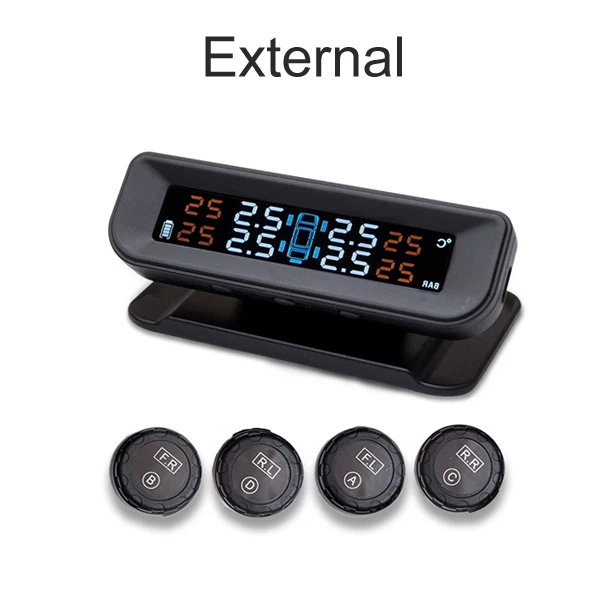 External sensor 100 шт за лот Visture солнечная система контроля давления в шинах 4 Внутренний датчик/4 внешних датчика шины Давление мониторинга Предупреждение Q01W Q01N - Тип: External sensor