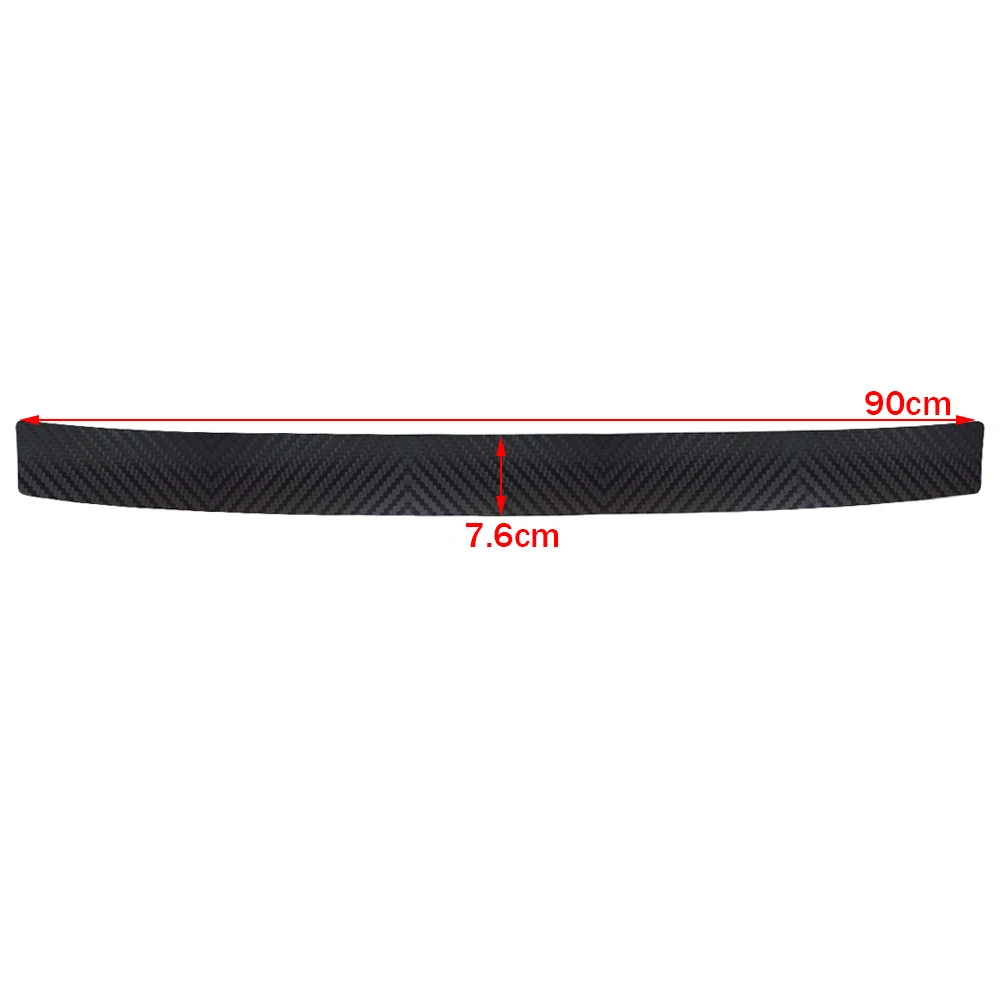 Защитная пластина на порог заднего бампера автомобиля наклейка из углеродного