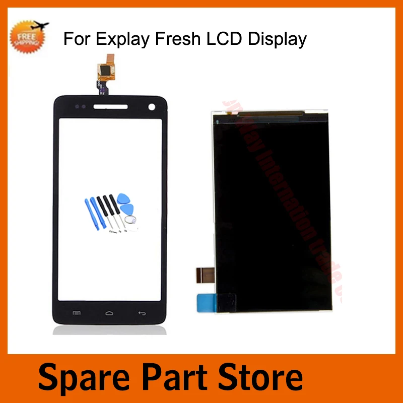 Angcoucoux для Explay Fresh ЖК дисплей Экран дисплея Панель объектива монитор Moulde +
