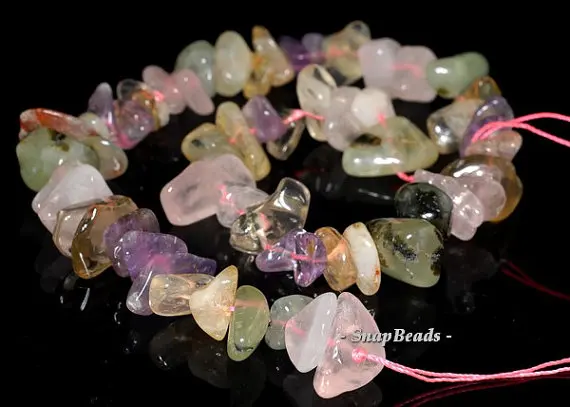 

Amethyst Citrine Quartz Gemstone Pebble Nugget Chip Loose Beads 16.5 inch Full Strand (90147673-279)