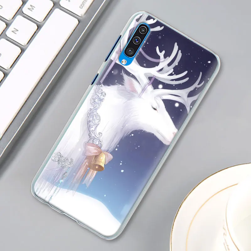 Счастливого Рождества год Лось snowma чехол КРЫШКА ДЛЯ samsung Galaxy A30 A40 A50 A70 A6 A8 плюс A7 A9 M30 чехол для телефона Coque