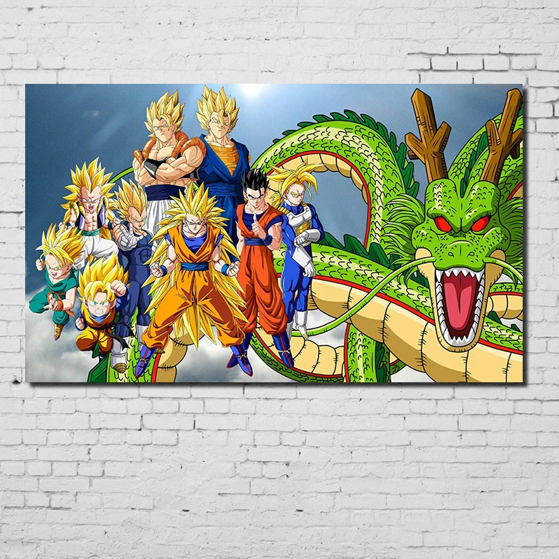 Cosy Moment Dragon Ball Z/GT плакат белая крафт-бумага печать в формате HD мультфильм Стрекоза плакаты на стену, изображения для гостиной QT485