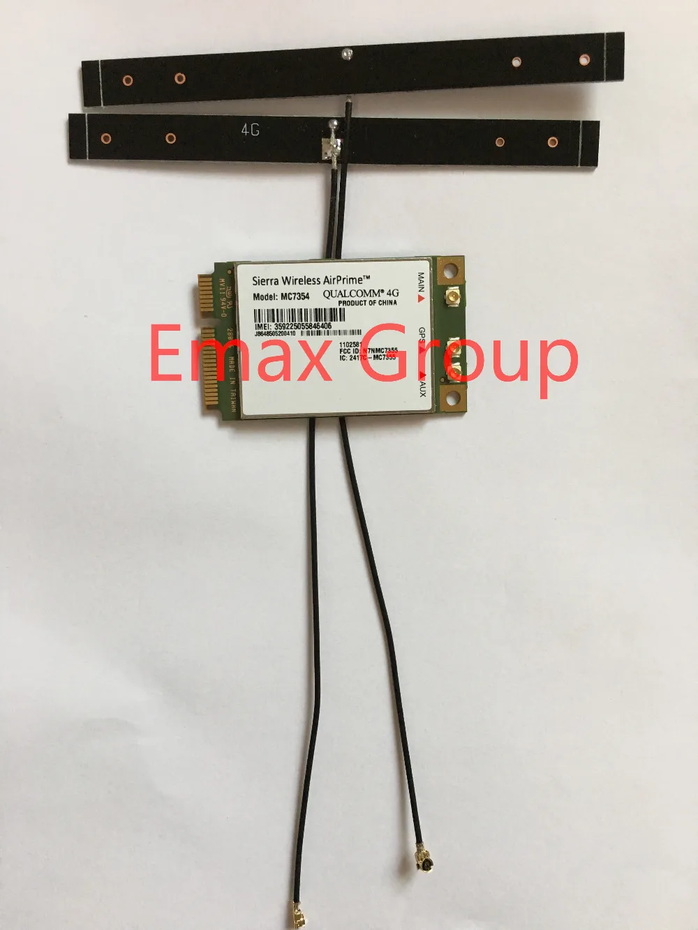 Sierra Wireless MC7354 + 2 шт. Внутренняя антенна Mini PCIE LTE 4G QUALCOMM поддержка Gobi API 100% Новинка