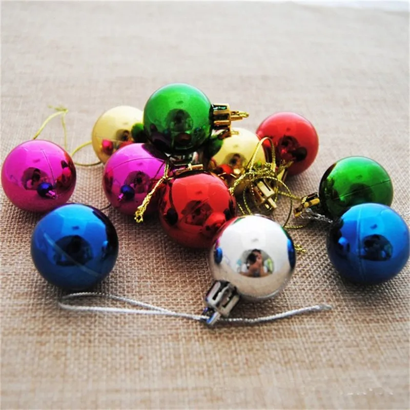 3 см диаметр Рождественский цветной шар Рождественская елка Декор безделушка