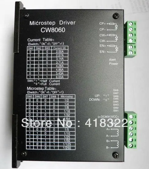3 pcs CW8060 Stepper motor driver Current 2A~6A input voltage 36Vdc~80Vdc FREE 1x breakout board as gift !! | Обустройство дома