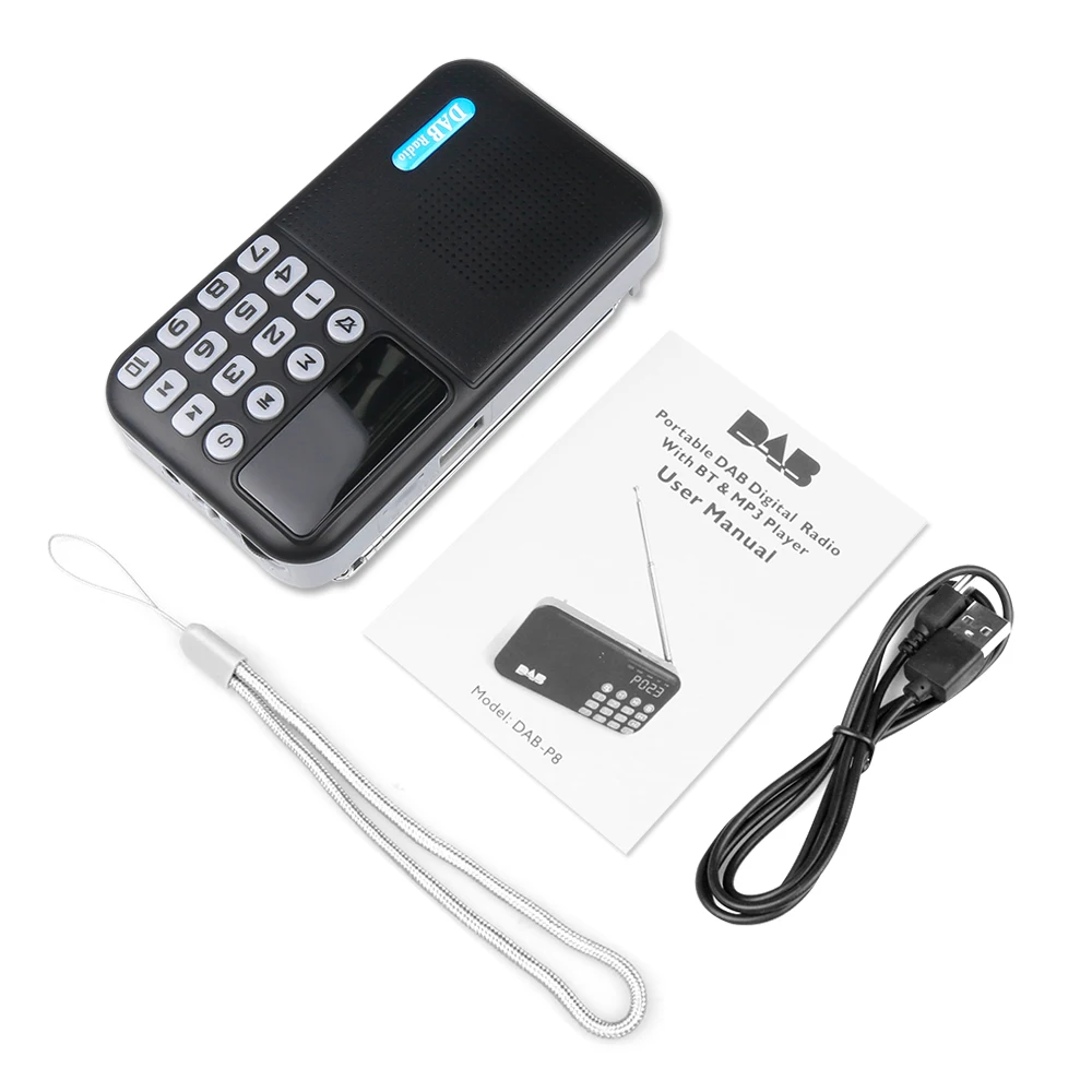 Kebidumei 2 в 1 DAB + FM цифровой радио плеер приемник Bluetooth динамик мини музыка стерео