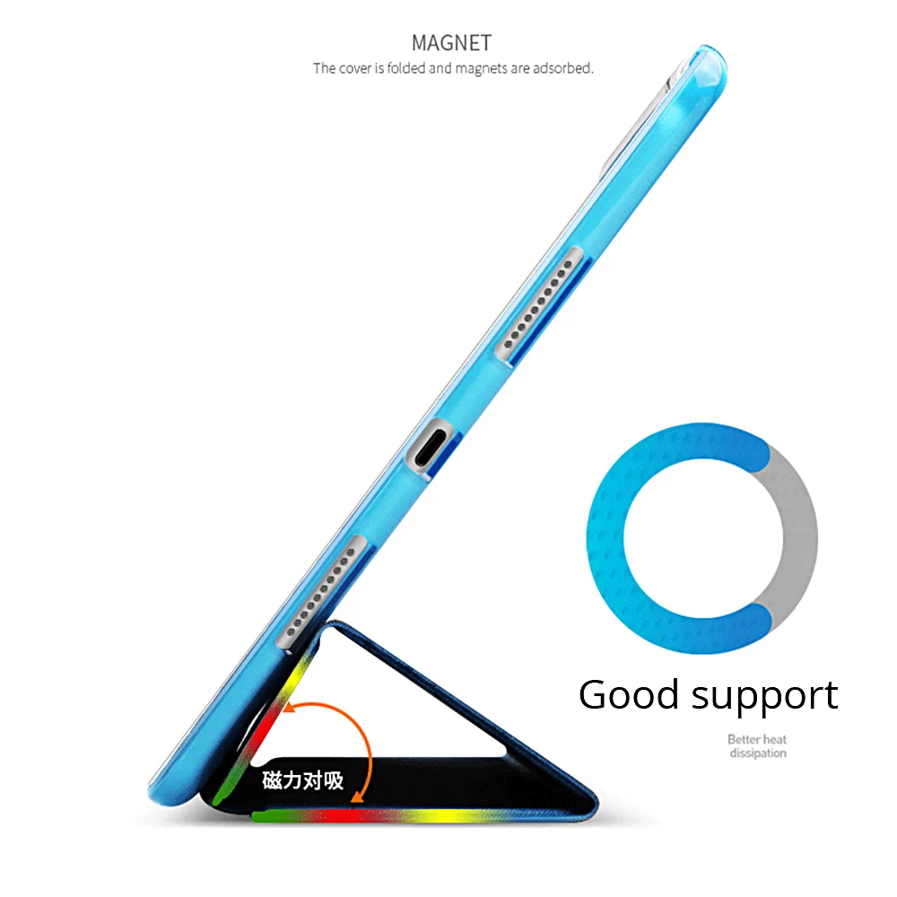 Ультра тонкий чехол для смарт-телефона iPad Pro 10 5 из искусственной кожи с