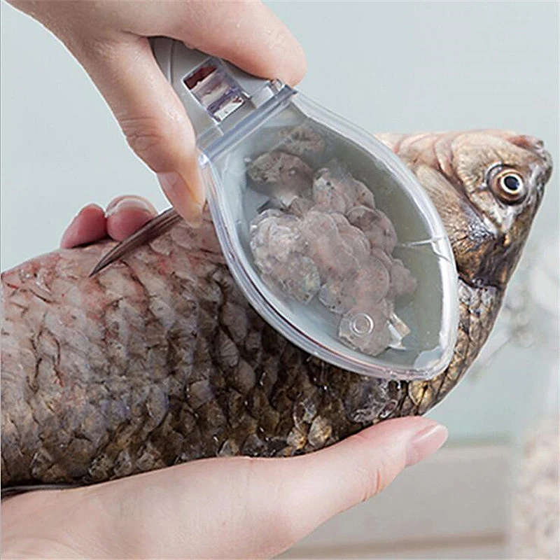 Пластик рыбьей кожи кистью ножом Кухня Морепродукты Инструмент для легкой