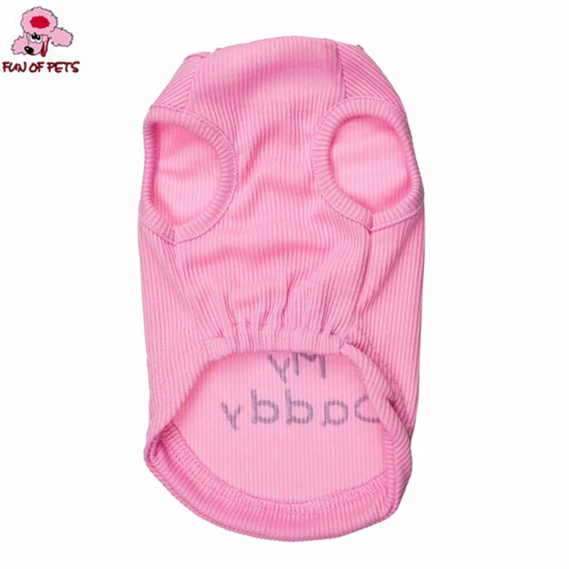 2017 новая мода лето я люблю своего папу белый/розовый хлопковый жилет одежда для