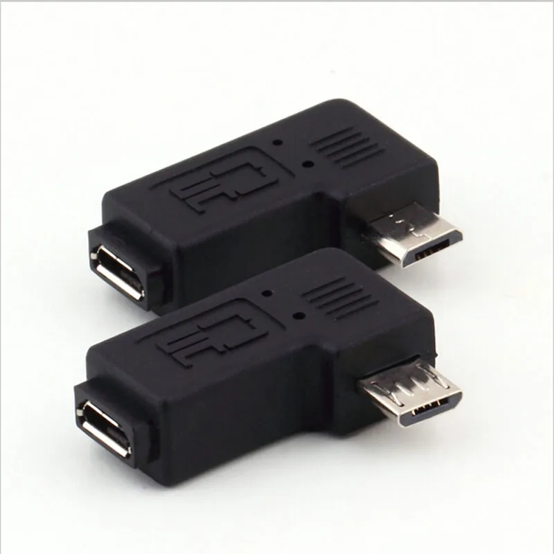 Micro usb папа к Micro USB мама 90 270 градусов угол конвертер Разъем синхронизации данных зарядное устройство адаптер для планшетов телефонов кабель