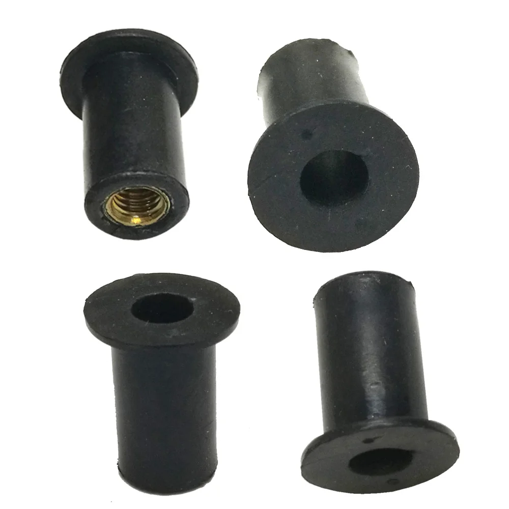 

6/12pcs M5 Kayak Rubber Well Nuts Blind Fastener Rivet Fishing Kayak Accessories Nuts Windscreen Wellnuts