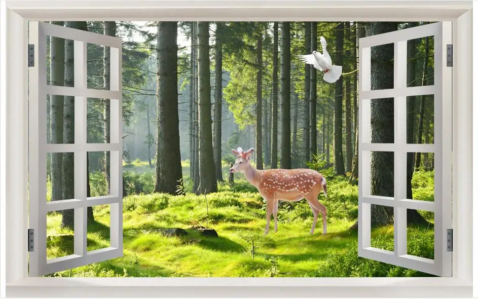 Пользовательские фото обои 3d фрески для стен 3 d сельская роспись ТВ установка