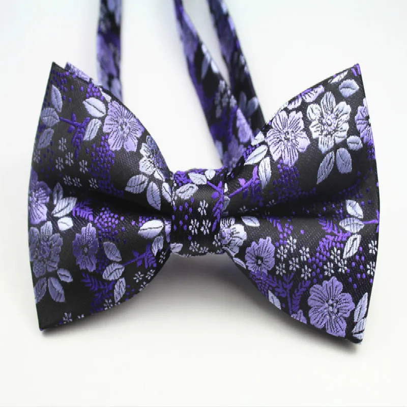 Модный формальный коммерческий галстук-бабочка бизнес полиэстер жаккард