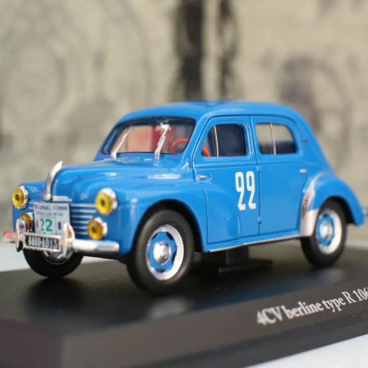 Винтажный автомобиль с высокой имитацией 4 CV 1953 классический из 1:43 сплава в стиле