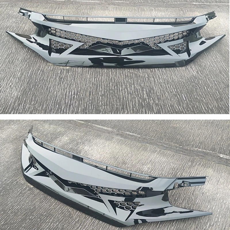 Автомобильные Внешние тюнинг, Гонки Грили для Honda Civic ABS решетка подходит для Civic передняя решетка бампера
