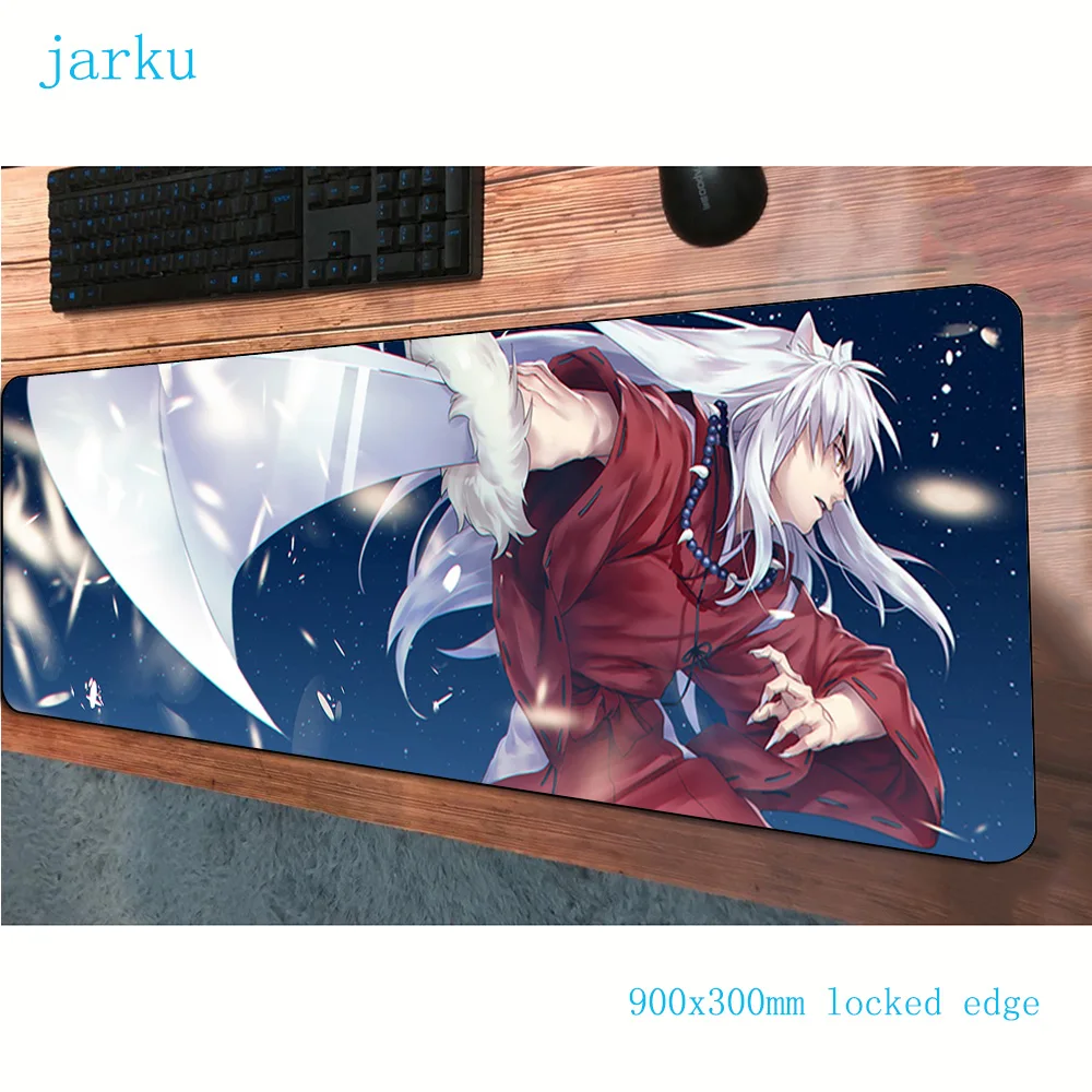 Коврик для мыши inuyasha 900x300 мм крутой новый компьютерный коврик игровые аксессуары
